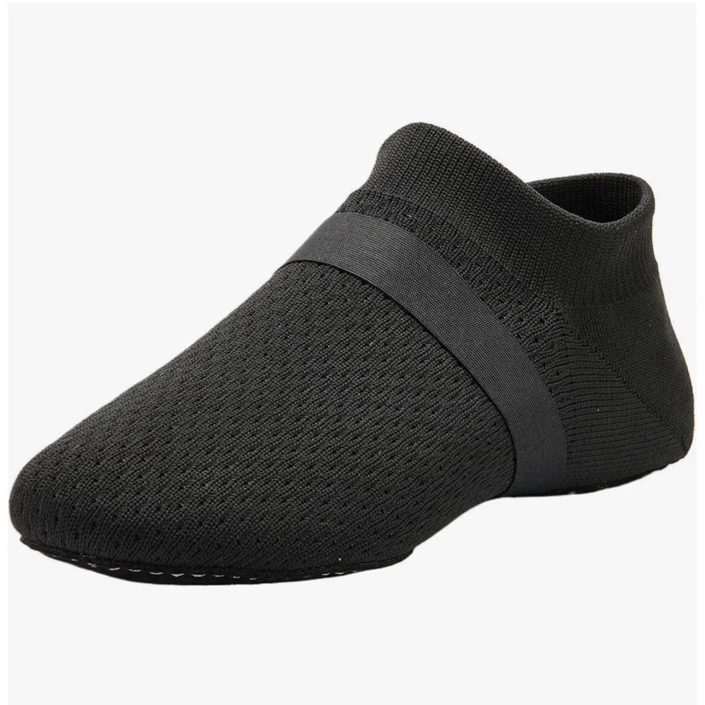 Slip-on Jazz Shoes Women/Men's Lightweight Breathable Dance Shoes 8-8.5W/7-7.5M